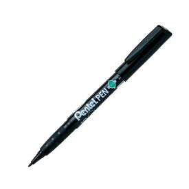 ぺんてるぺんてる ペンENMS50-A 細字 丸芯 黒 10本【×5セット】 【 セット販売 まとめ買い 割引 オフィス 文房具 文具 業務用 オフィス用品 】 文具 オフィス用品 ペン ボールペン