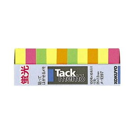 KOKUYO コクヨ タックメモ（蛍光色タイプ）付箋 ・ 超ミニサイズ ・ スリムタイプ 25×7.2mm 4色ミックス メ-1397 1セット（100冊：10冊×10パック）【×3セット】 【 セット販売 まとめ買い 割引 オフィス 文房具 文具 業務用 オフィス用品 】