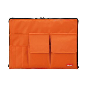 リヒトラブ (LIHITLAB) バッグ イン バッグ A4 橙 A-7554-4 【×3セット】 【お徳用 まとめ買い お買い得 業務用 割引 セット販売】
