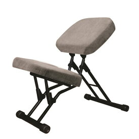 学習椅子/ワークチェア 【グレー×ブラック】 幅440mm 日本製 折り畳み スチールパイプ