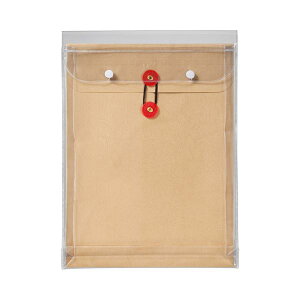 ピース マチヒモ付ビニール保存袋 レザック 角2 184g / m2 茶 912 1枚 【×30セット】 【お徳用 まとめ買い お買い得 業務用 割引 セット販売】 日用品雑貨・文房具・手芸 文房具・事務用品 文具