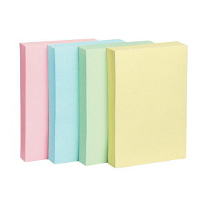 TANOSEE ふせん 75×50mm4色混色1セット (50冊:10冊×5パック) 日用品雑貨・文房具・手芸 文房具・事務用品 文具 オフィス用品 文房具 事務用品 付箋紙・ポストイット