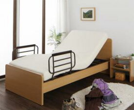 お客様組立 シンプル電動ベッド ウレタンマットレス付き 1モーター シングルベッド シングルサイズ