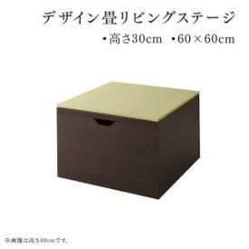 日本製 畳収納 畳 リビング収納 チェスト キャビネット 収納付きデザイン畳リビングステージ 畳ボックス収納 60×60cm ロータイプ