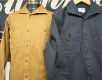 全国どこでも送料無料!!秋冬新作!!【CUSHMAN】ヘリンボンワークシャツ【クッシュマン】メンズ&レディース長袖シャツアメカジ