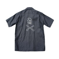 全国どこでも送料無料!春夏新作!【CUSHMAN】LINENEMBROIDERYSHIRTS(ODDFELLOWSSKULL)【クッシュマン】メンズ&レディース半袖シャツ麻リネン100%