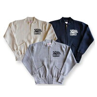 全国どこでも送料無料!!秋冬新作!!【CUSHMAN】スウェットレーシングブルゾン【クッシュマン】メンズ&レディースコットン100%