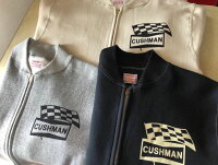 全国どこでも送料無料!!秋冬新作!!【CUSHMAN】スウェットレーシングブルゾン【クッシュマン】メンズ&レディースコットン100%