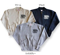 全国どこでも送料無料!!秋冬新作!!【CUSHMAN】スウェットレーシングブルゾン【クッシュマン】メンズ&レディースコットン100%