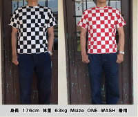 全国どこでも送料無料!春夏新作!!【CUSHMAN】チェッカーフラッグパターンプリントTee【クッシュマン】メンズ&レディース半袖Tシャツコットン100%アメカジ