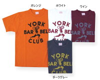 全国どこでも送料無料!2019年春夏新作!【CUSHMAN】プリントTee(BARBELLCLUB)【クッシュマン】メンズ&レディース半袖Tシャツコットン100%アメカジ