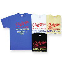 全国どこでも送料無料!2020年春夏新作!【CUSHMAN】プリントTee(CUSHMAN)【クッシュマン】メンズ&レディース半袖Tシャツコットン100%アメカジ
