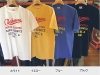 全国どこでも送料無料!2020年春夏新作!【CUSHMAN】プリントTee(CUSHMAN)【クッシュマン】メンズ&レディース半袖Tシャツコットン100%アメカジ