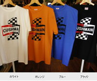 全国どこでも送料無料!2020年春夏新作!【CUSHMAN】プリントTee(CUSHMANPLUG)コットン100%【クッシュマン】メンズ&レディース半袖Tシャツアメカジ