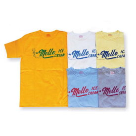 全国 どこでも 送料無料 ！！春夏新作！！【CUSHMAN】リサイクルコットンTee(MELLO ICE CREAM)【クッシュマン】メンズ＆レディース 半袖Tシャツ 26230