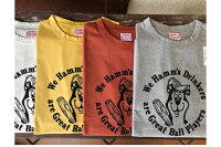 全国どこでも送料無料!!2021年春夏新作!!【CUSHMAN】プリントTeeHAMM'SBEARコットン100%【クッシュマン】メンズ&レディース半袖Tシャツアメカジ26643