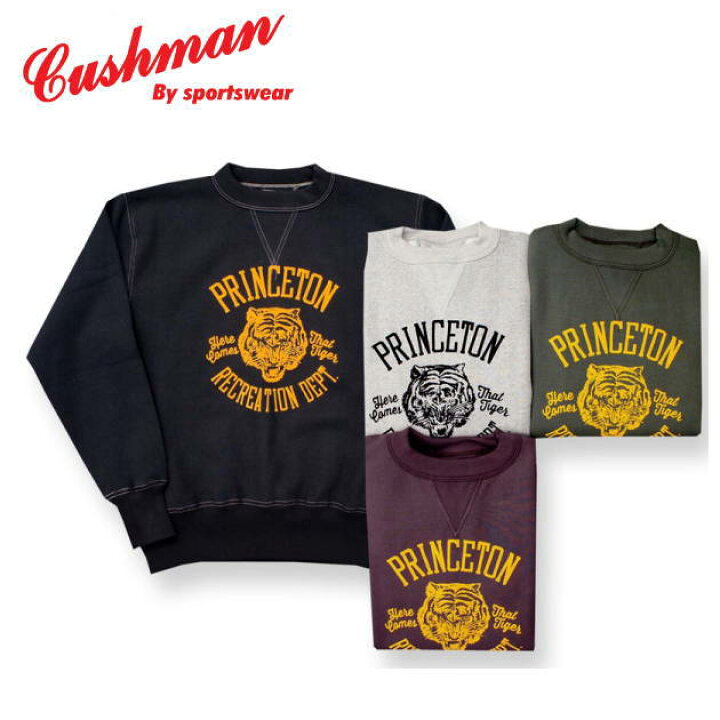 楽天市場】【CUSHMAN】セットインスリーブスウェット フロッキー 