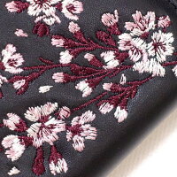 全国どこでも送料無料!!2019年春夏新作!!【花旅楽団】桜刺繍レザーウォレット【SCRIPT】牛革長財布メンズ&レディース和柄