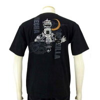 全国どこでも送料無料!2018年春夏新作!【花旅楽団】メカゴジラ刺繍半袖Tシャツゴジラ×SwitchPlanning【SCRIPT】メンズ&レディース