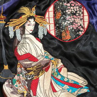 全国どこでも送料無料!!2019年春夏新作!!【SATORI】花魁刺繍スカジャンリバーシブルスカジャン【さとり】メンズ&レディース和柄