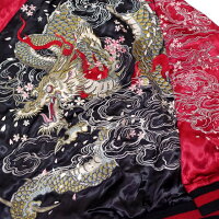 全国どこでも送料無料!!2019年春夏新作!!【SATORI】桜とあばれ龍刺繍スカジャンリバーシブル【さとり】メンズ&レディース和柄