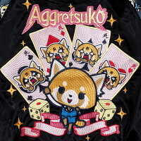 全国どこでも送料無料!!2020年春夏新作!!烈子&トランププリント袖スカジャン【sanrio×SwitchPlanning】サンリオコラボメンズ&レディース刺繍