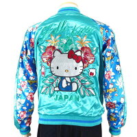 全国どこでも送料無料!!2020年春夏新作!!ハローキティプリント袖スカジャン【sanrio×SwitchPlanning】サンリオコラボメンズ&レディース刺繍