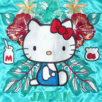 全国どこでも送料無料!!2020年春夏新作!!ハローキティプリント袖スカジャン【sanrio×SwitchPlanning】サンリオコラボメンズ&レディース刺繍
