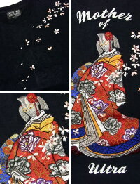 全国どこでも送料無料!!2018年春夏新作!!【TENSTRIKE】ウルトラの母刺繍半袖Tシャツ【テンストライク】ウルトラマン×スイッチプランニングコラボメンズ&レディース半袖Tシャツコットン100%