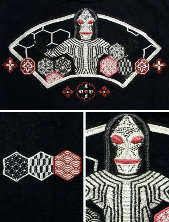 楽天市場】【TEN STRIKE】 ダダと和模様 刺繍半袖Tシャツ 【テン 