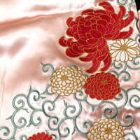 全国どこでも送料無料!2020年春夏新作!【Japanesque】菊と唐草刺繍スカジャン【ジャパネスク】メンズ&レディースリバーシブル和柄