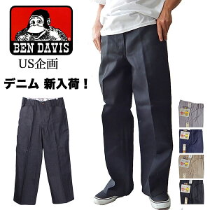 �x���f�C�r�X �S�����J�b�g ���[�N�p���c ���C�h�p���c BEN DAVIS GORILLA CUT �A�����J��� �u���b�N�f�j�� �C���f�B�S�f�j�� �u���b�N ��