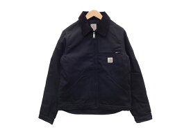 【ブラック、Sのみ】 CARHARTT カーハート デトロイト ジャケット 100%綿 ダック地 ポリ ライニング付 0J3828 (旧103828) ワークジャケット 秋冬 暖 US企画