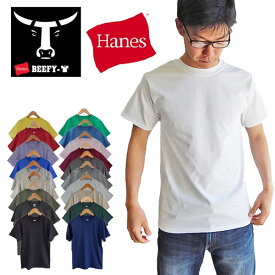【US規格】ヘインズ HANES BEEFY 100% Cotton T-Shirt ビーフィー 100% コットン tシャツ メンズ 無地 ビッグtシャツ 1164