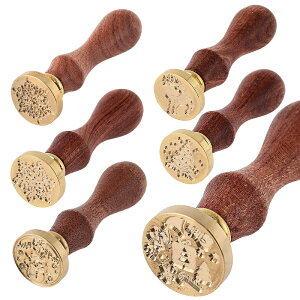 シーリングワックス用 スタンプ クリスマス 全6種(雪の結晶A/雪の結晶B/雪だるま/トナカイ/クリスマスツリー/プレゼント)