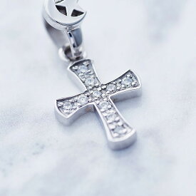【Crescent Luna(クレセントルナ)】CRUZ※チェーン別売り※(ネックレストップ ペンダント Silver925 キュービックジルコニア クロス 十字架 アクセサリー ギフト プレゼント)