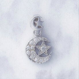 【Crescent Luna(クレセントルナ)】COMPANEROS※チェーン別売り※(ネックレストップ ペンダント Silver925 キュービックジルコニア 月 星 ムーン スター アクセサリー ギフト プレゼント)
