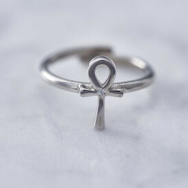 【Crescent Luna(クレセントルナ)】TRANSPORTER RING (リング 指輪 Silver925 キュービックジルコニア アンククロス アクセサリー ギフト プレゼント)