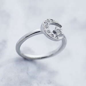 �yCrescent Luna(�N���Z���g���i)�zLUNA ESTRELLA RING SMALL(�����O �w�� Silver925 �L���[�r�b�N�W���R�j�A �� �� ���[�� �X�^�[ �A�N�Z�T���[ �M�t�g �v���[���g)