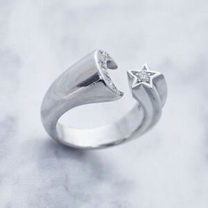 �yCrescent Luna(�N���Z���g���i)�zLUNA ESTRELLA RING TYPE A(�����O �w�� Silver925 �L���[�r�b�N�W���R�j�A �� �� ���[�� �X�^�[ �A�N�Z�T���[ �M�t�g �v���[���g)