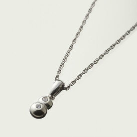 【mouchu(マウチュ)】Twins Necklace Silver(ネックレス Silver925 キュービックジルコニア アクセサリー ギフト プレゼント)