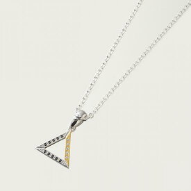 【mouchu(マウチュ)】Triangle Necklace(ネックレス Silver925 キュービックジルコニア トライアングル 三角 アクセサリー ギフト プレゼント)