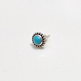 【mouchu(マウチュ)】Ocean Pierce(片耳用/1個 ピアス Silver925 燻し加工 ターコイズ アクセサリー ギフト プレゼント)