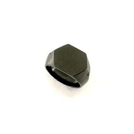 【mouchu(マウチュ)】Hexagon Ring(リング 指輪 ブラックロジウムメッキ ヘキサゴン 六角形 アクセサリー ギフト プレゼント)