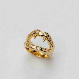 【mouchu(マウチュ)】Fang Ring Gold(リング 指輪 Silver925 リップモチーフ 唇デザイン 幅太め アクセサリー ギフト プレゼント)