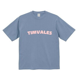 【Timvales(ティンバレス)】TVT302【SMOKY BLUE×PINK】(Tシャツ アパレル ビッグシルエット 綿100% ギフト プレゼント)