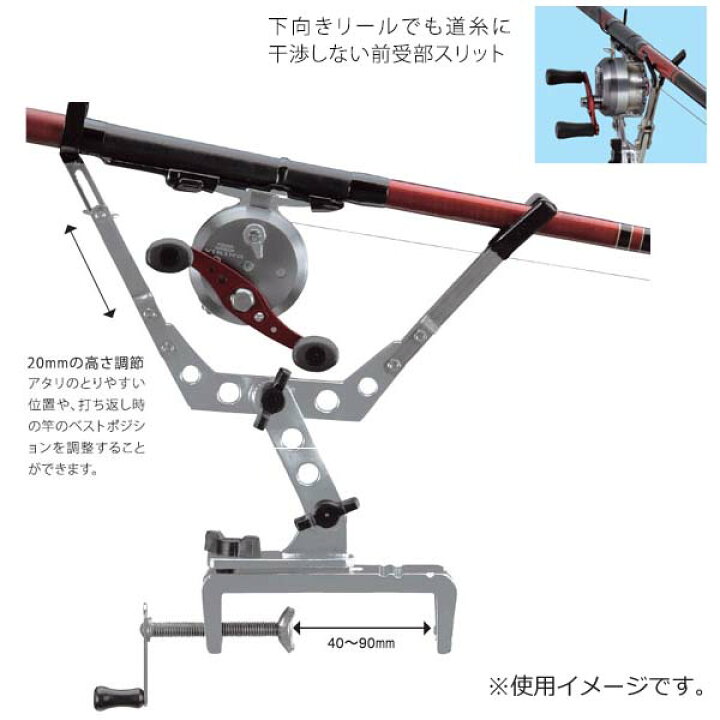 楽天市場 Siyouei 昌栄 526 1 下向きリール用竿受禅 Zen 竿受け 筏チヌ釣り 熊人楽天市場店