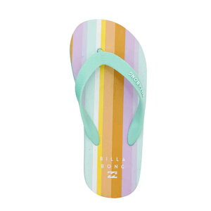 【BILLABONG/ビラボン】BD015990 FLIP FLOPS キッズ サンダル BD015-990 女の子 ビーチサンダル ビーサン おしゃれ 花柄 ボーダー