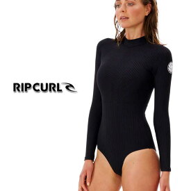 【RIPCURL/リップカール】12PWRV PREMIUM SURF UV LS SSUITラッシュスーツ BLACK レディース ラッシュガード