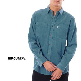 【RIPCURL/リップカール】S02-100 L/Sシャツ コーデュロイ調のシャツ 秋冬 長袖 男性用 トップス